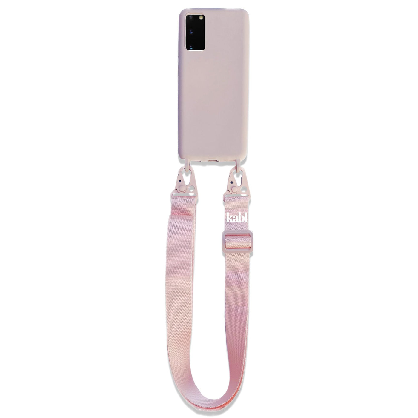 SAMSUNG - CROSSBODY PHONE CASE BUNDLE - POWDER PINK - WIDE STRAP